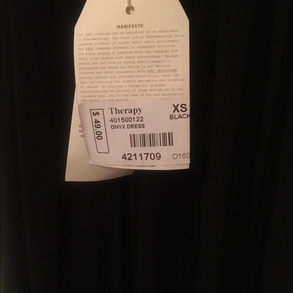 NWT Obey black onyx dress - Picture 7 of 7